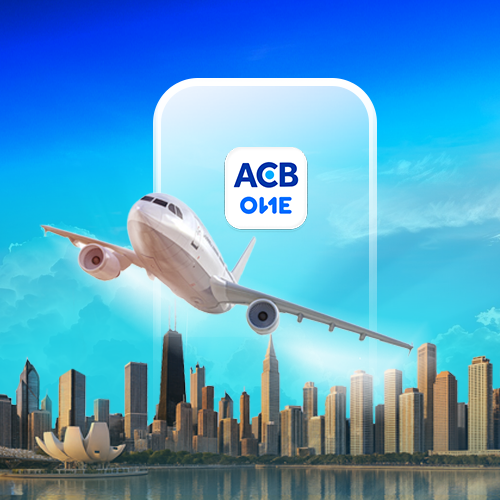 Đặt vé máy bay trên ACB ONE - Vi vu khắp chốn với ưu đãi hời