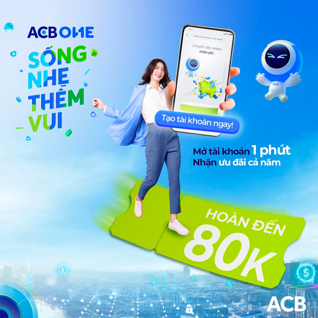 ACB ONE Sống nhẹ thêm vui