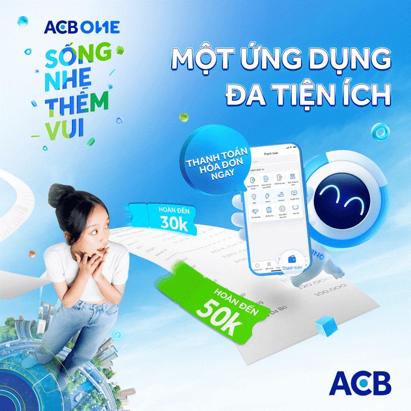 ACB ONE là dịch vụ ngân hàng điện tử toàn diện của Ngân hàng ACB
