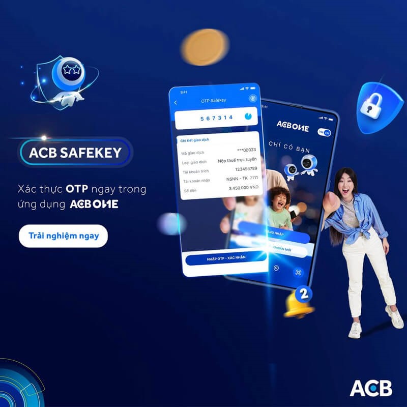 ACB ONE sẽ mang đến bạn trải nghiệm an toàn và tiện lợi