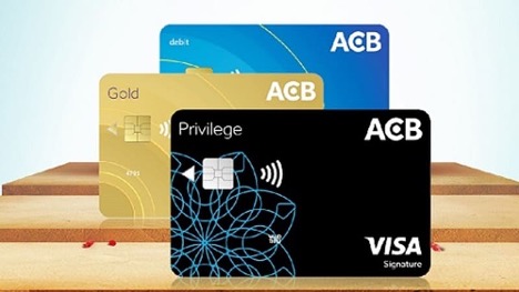 Các loại thẻ miễn phí duy trì hàng năm mà ACB cung cấp