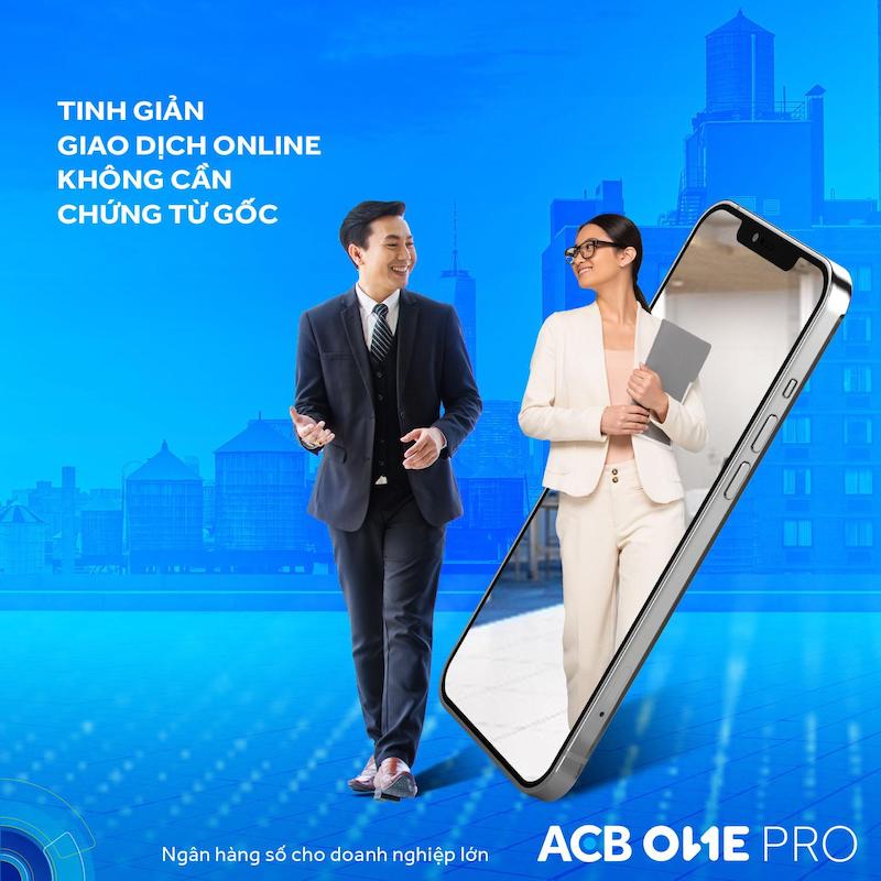 Để sử dụng ACB ONE BIZ, cần mở tài khoản thanh toán và đăng ký sử dụng ACB ONE BIZ trên website hoặc app điện thoại