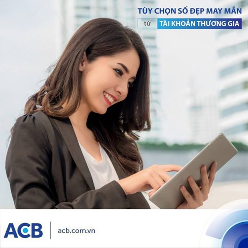 ACB cho phép khách hàng được chỉ định số tài khoản theo nhu cầu 