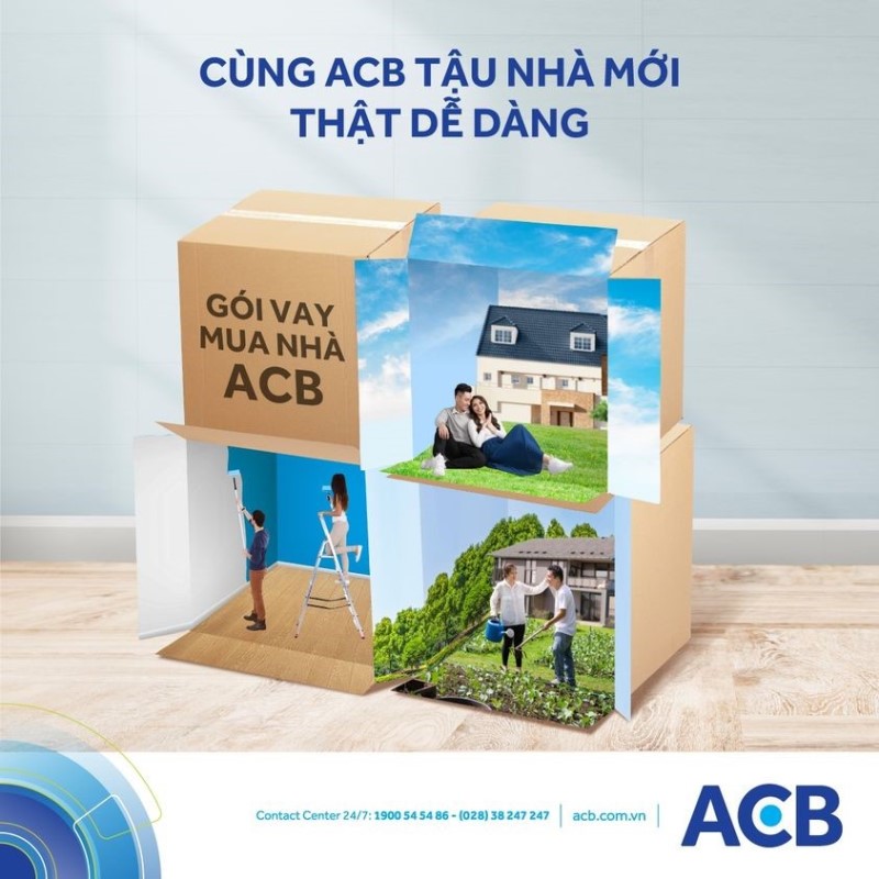 ACB hiện cung cấp nhiều gói vay mua nhà với những ưu đãi hấp dẫn cho khách hàng