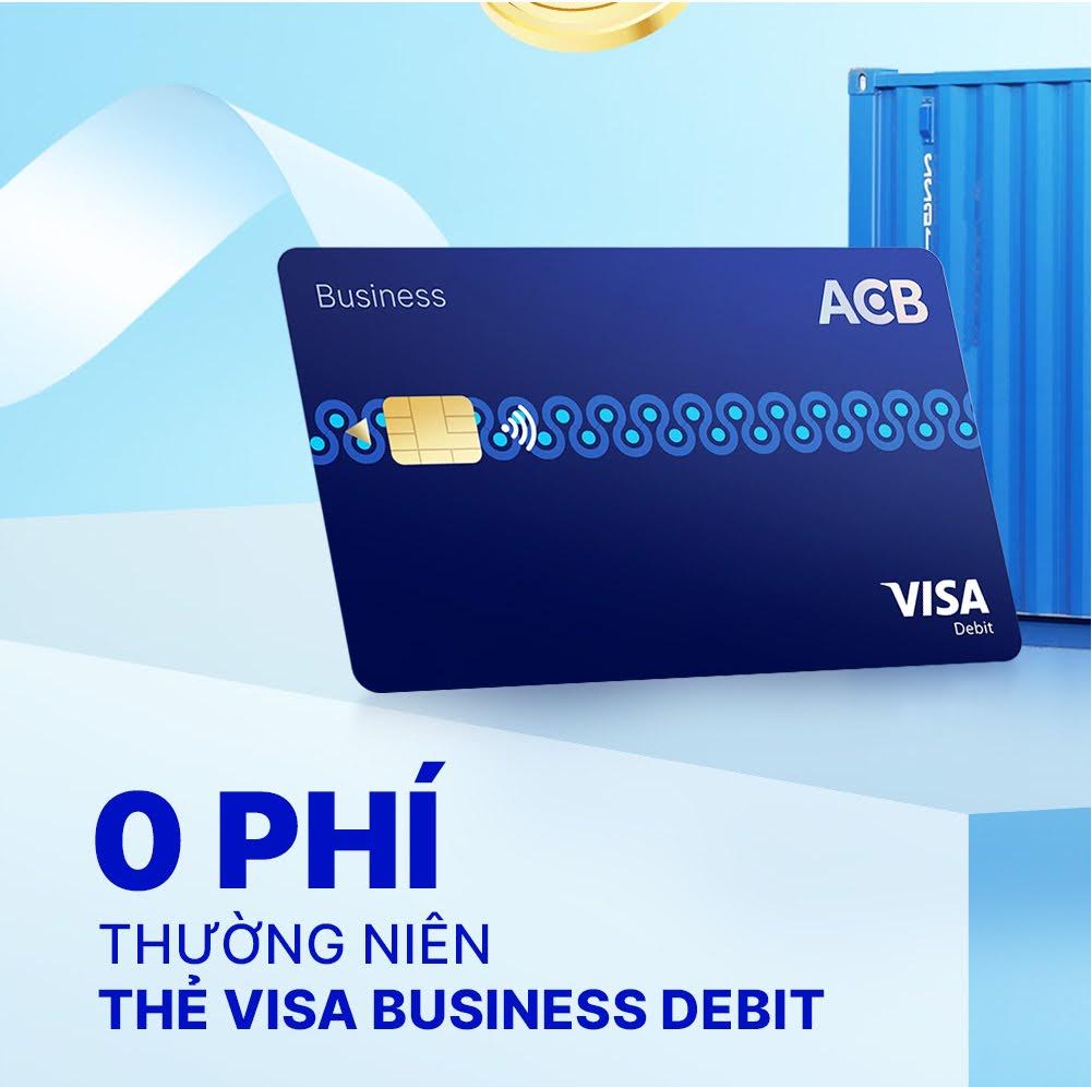 Mở thẻ tín dụng cho doanh nghiệp ACB Visa Business Debit giúp giao dịch nội địa, quốc tế dễ dàng hơn