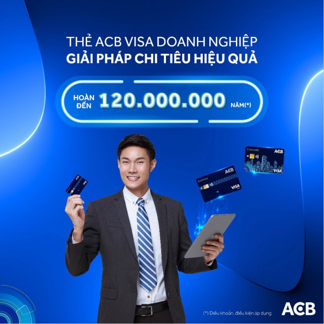 Thẻ ACB Visa doanh nghiệp - Giải pháp chi tiêu hiệu quả
