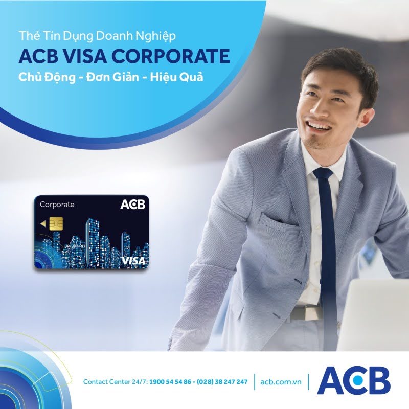 Thẻ tín dụng cho doanh nghiệp ACB Visa Corporate