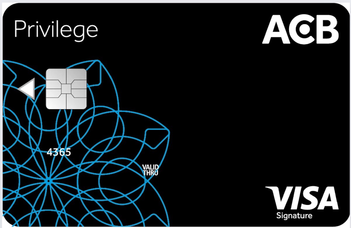 Vẻ sang trọng và tinh tế của thẻ visa Infinite ACB