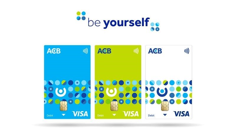 Một số loại thẻ visa phát hành bởi ngân hàng ACB